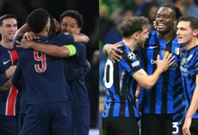 معلق مباراة إنتر ميلان وباريس سان جيرمان في دوري أبطال أوروبا والقنوات الناقلة